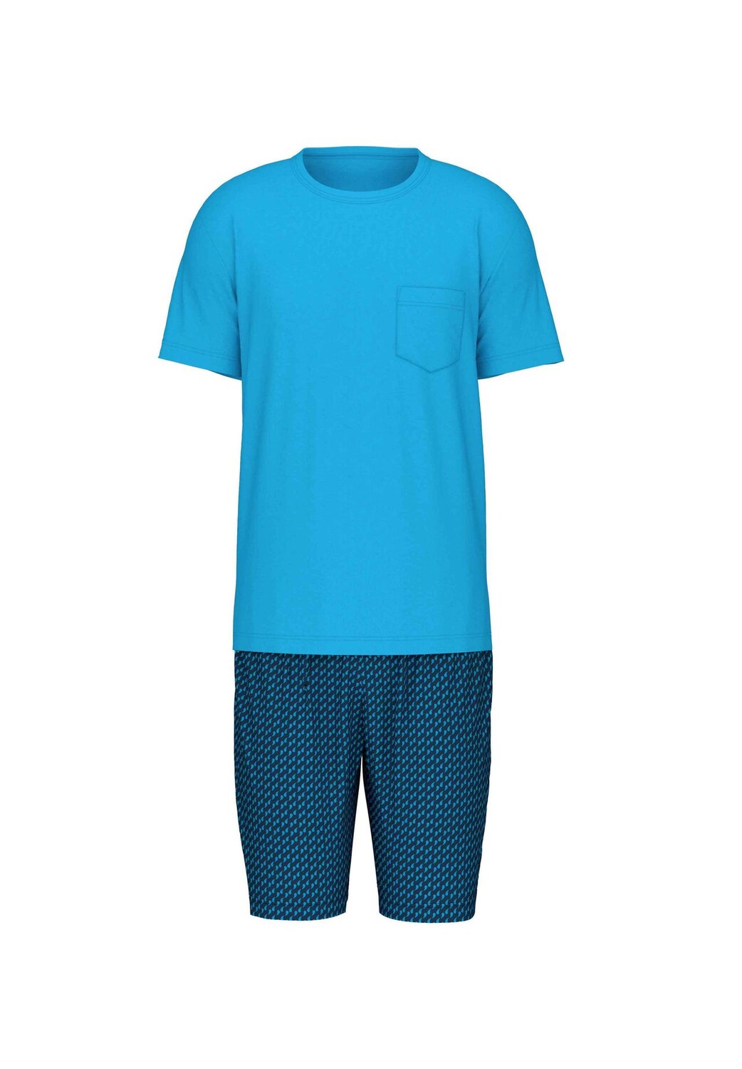 

Мужские короткие пижамы Relax Imprint CALIDA, цвет Danube Blue