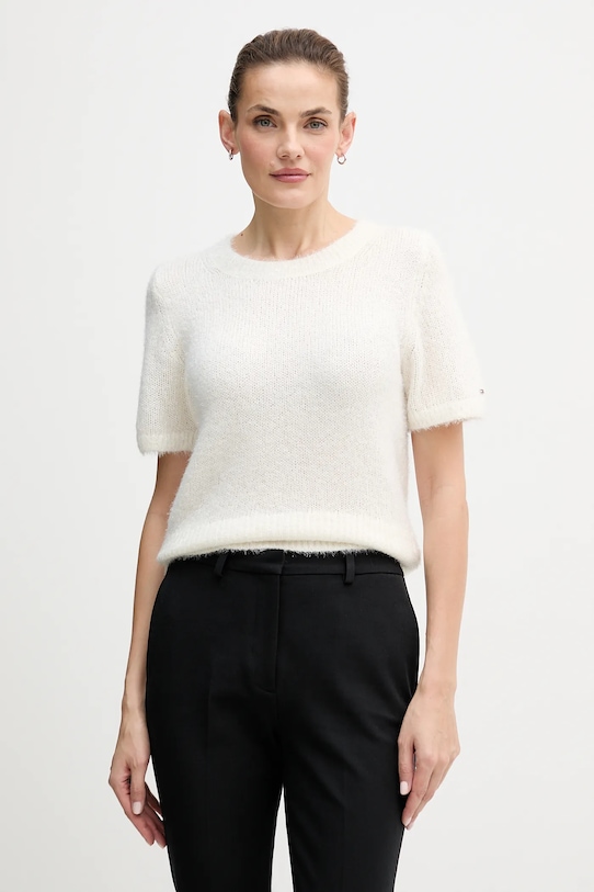 

Свитер из смесовой шерсти Tommy Hilfiger, бежевый