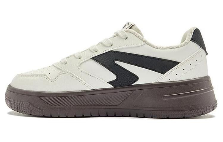 

Кроссовки QIAODAN Skateboarding Shoes Women's Low-top Off White/Black, белый/черный