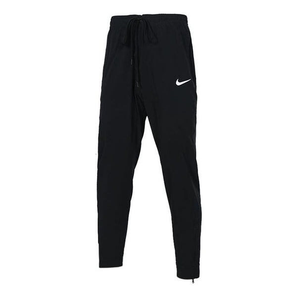 

Брюки logo drawstring woven basketball sports long pants black Nike, черный