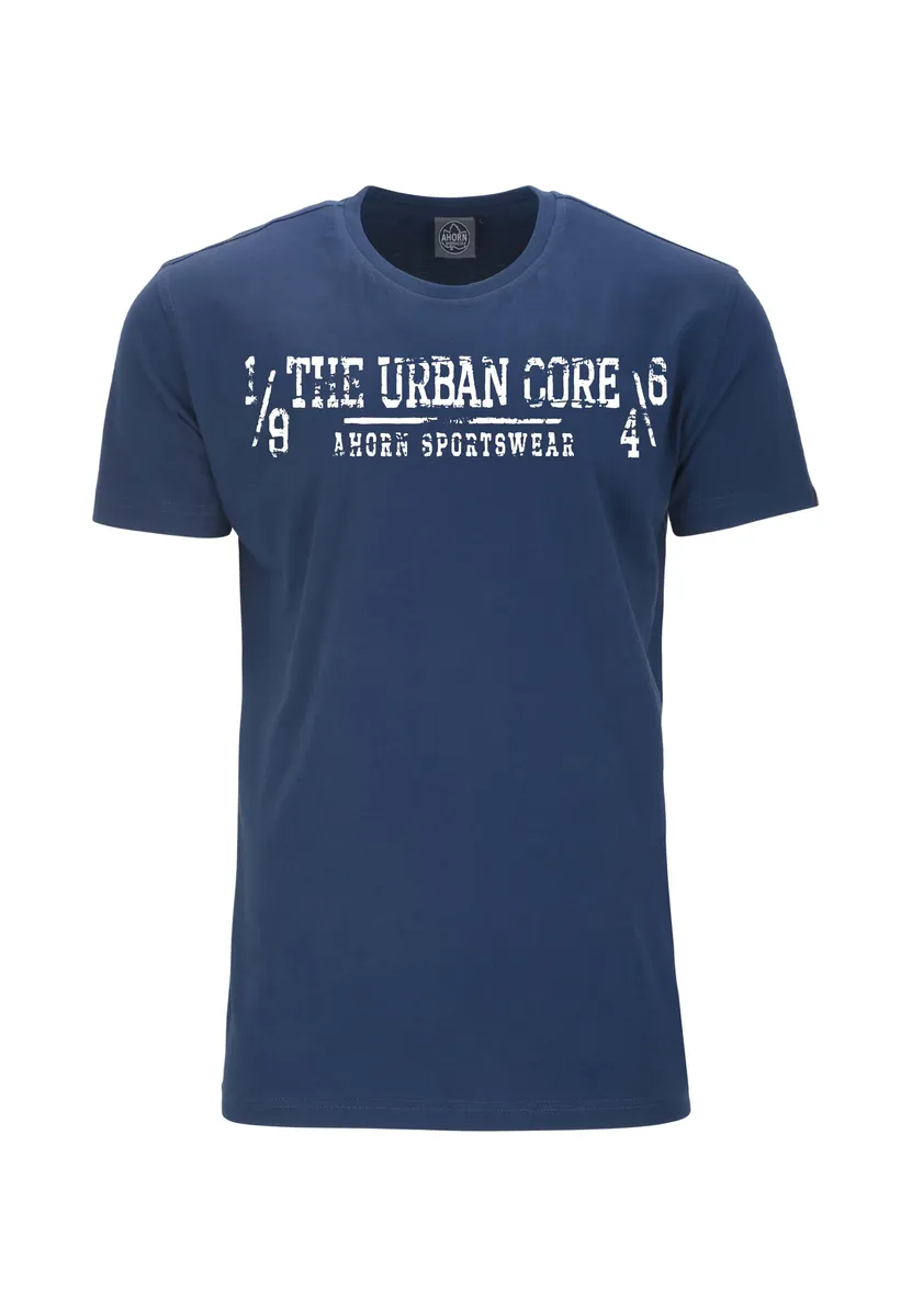 

Футболка AHORN SPORTSWEAR "URBAN CORE_WHITE", с повседневным принтом, синий