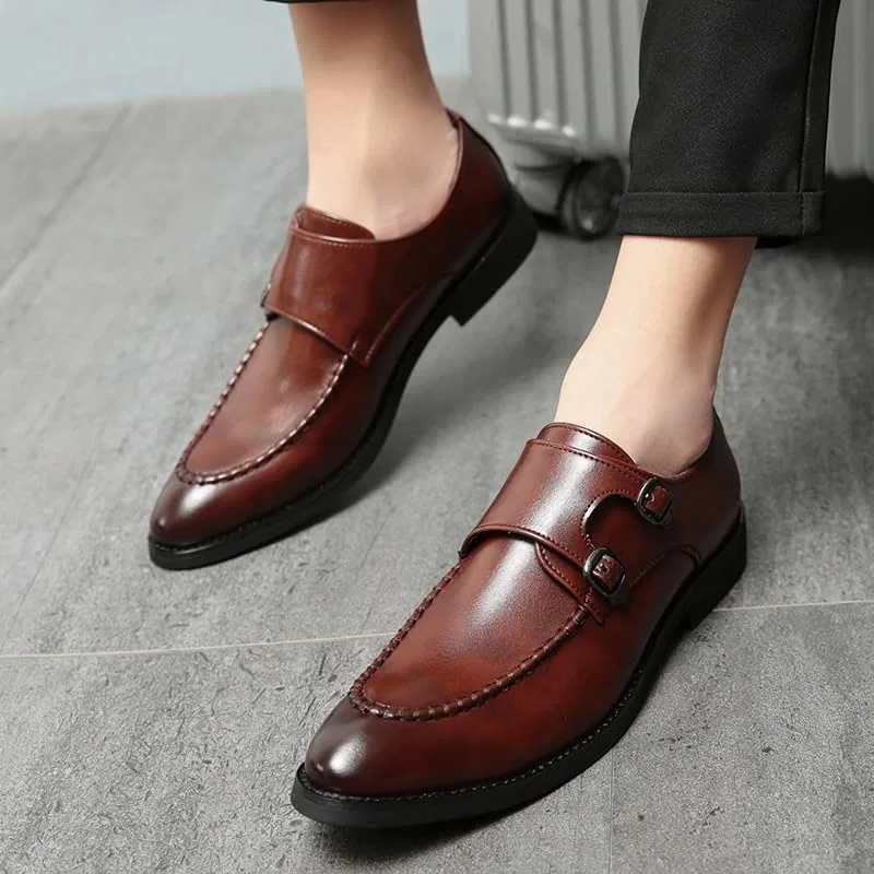 Лоферы кожаные Oxford Shoes, коричневый UOPYNE — фото 4