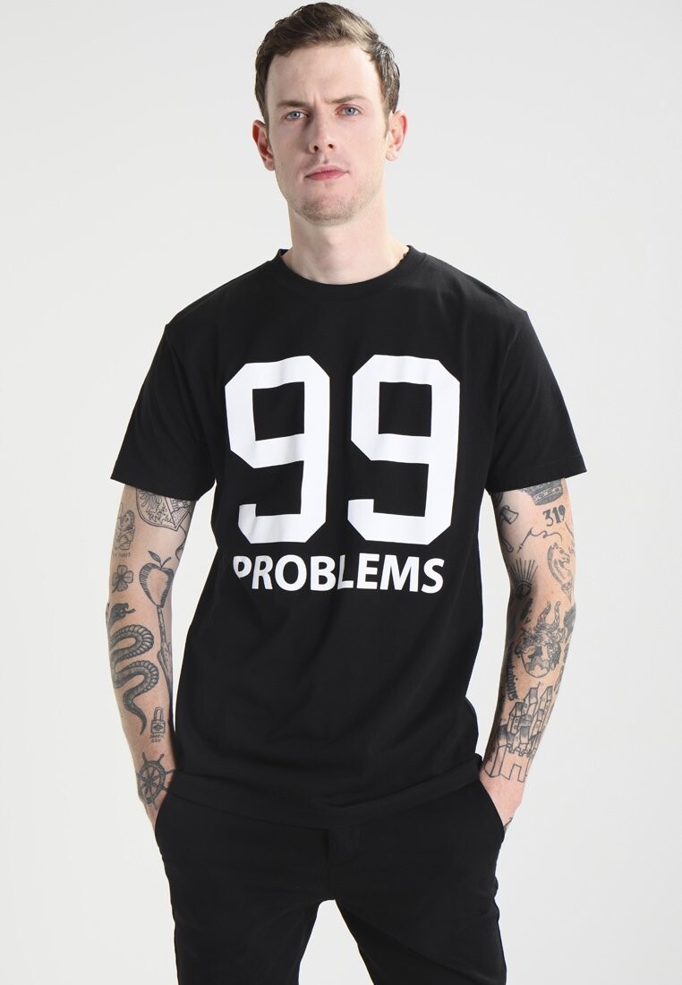 

Футболка с принтом 99 PROBLEMS Mister Tee, черный