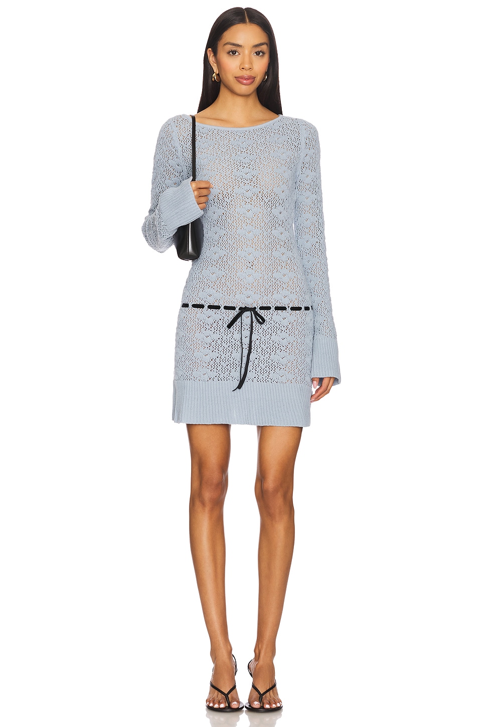 

X revolve vivienne платье мини с длинным рукавом Asta Resort, blue