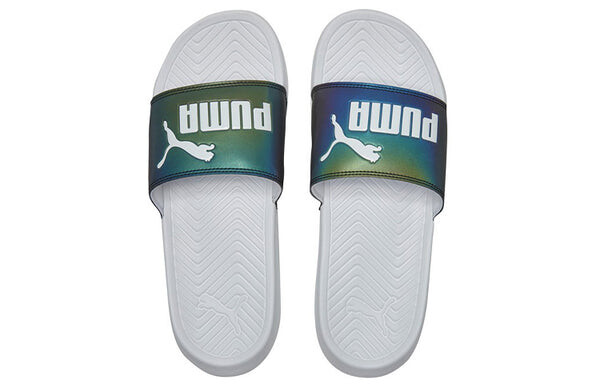 Тапочки popcat swan slipper Puma, золотой — фото 4
