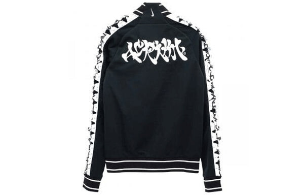 Куртка Men's Nike x ACRONYM Crossover Contrasting Colors Sleeve Stand Collar Woven Sports Jacket Asia Edition Black, черный — фото 2