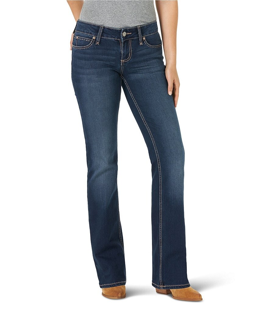 

Джинсы Wrangler Mae Bootcut со средней посадкой, синий