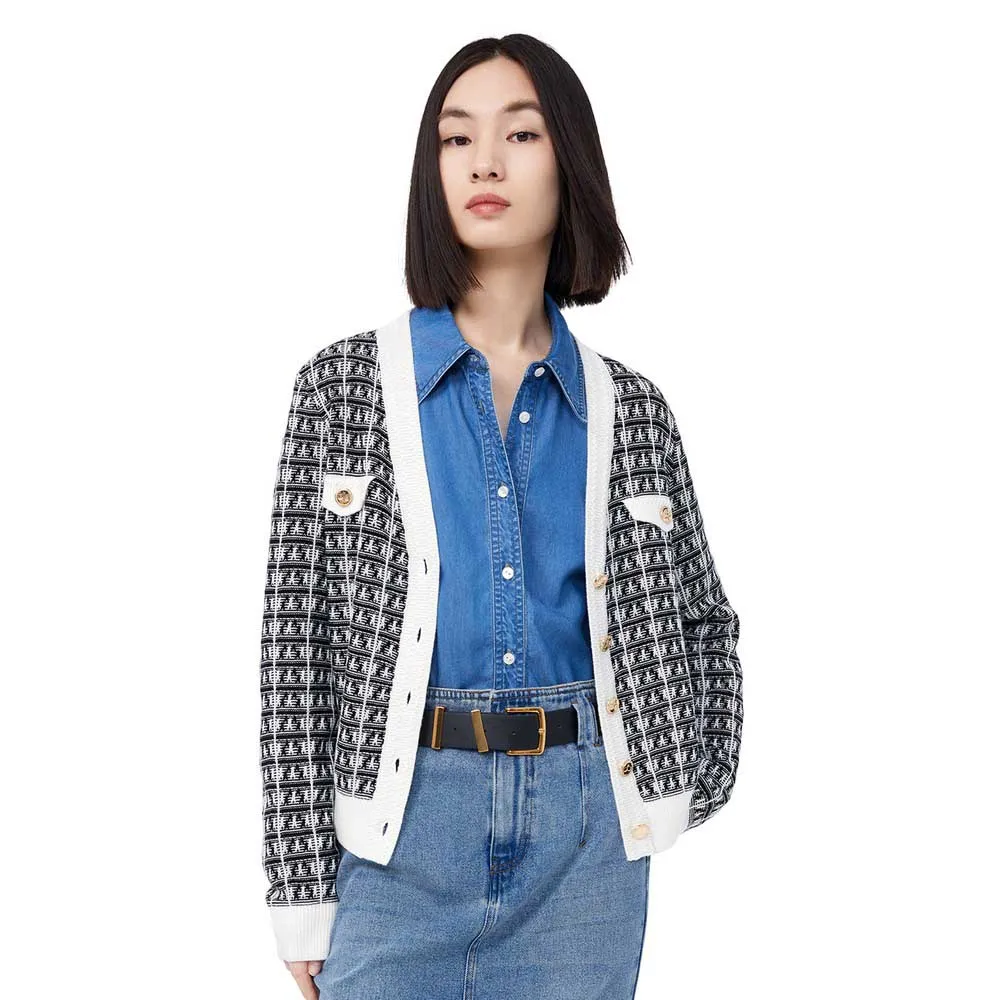 

Кардиган Lily Business Fashion V-Neck Knitted, черный