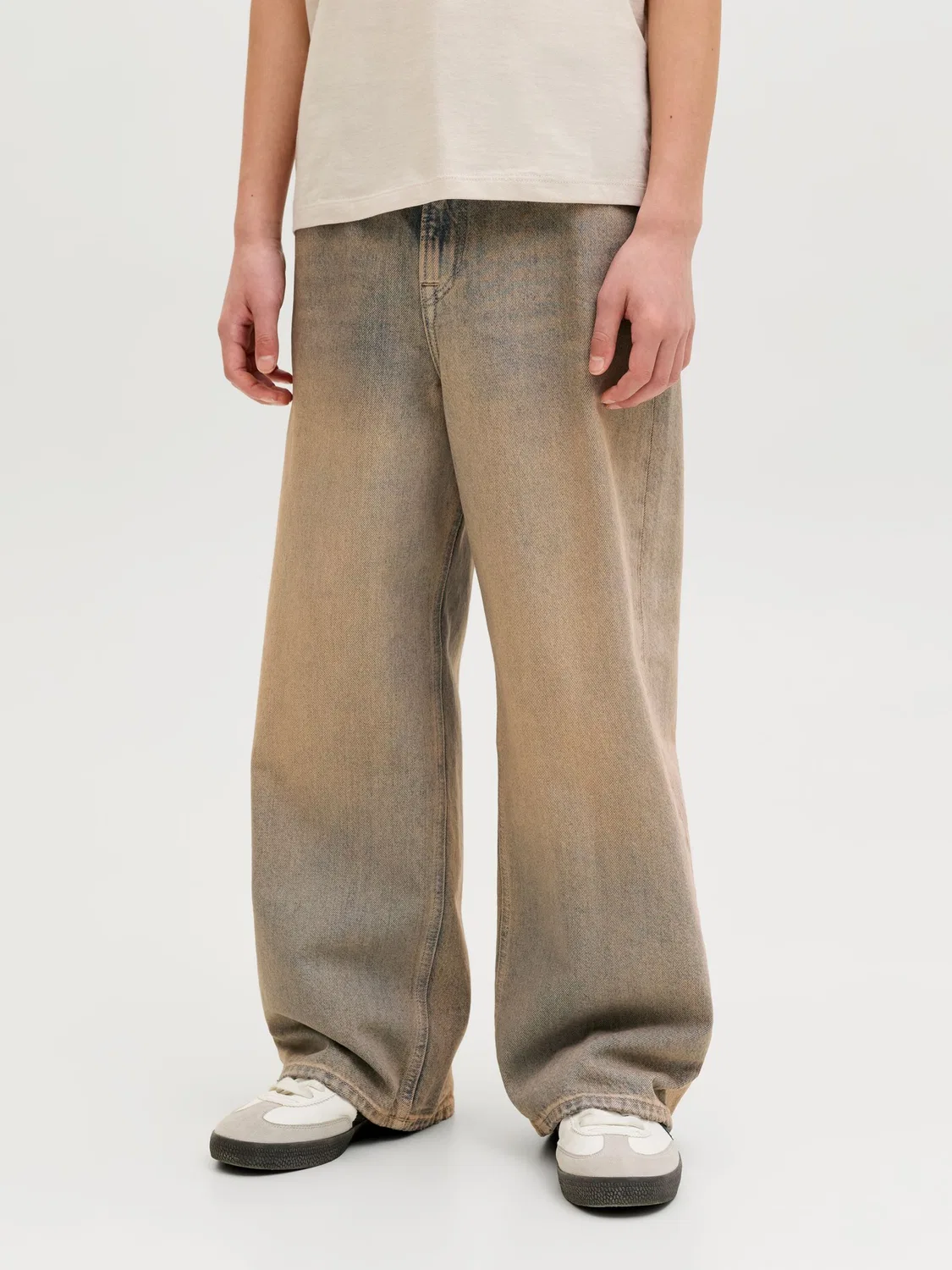 Джинсы с широкими штанинами 'JJIDave Original' Jack & Jones Junior, Brown — фото 3