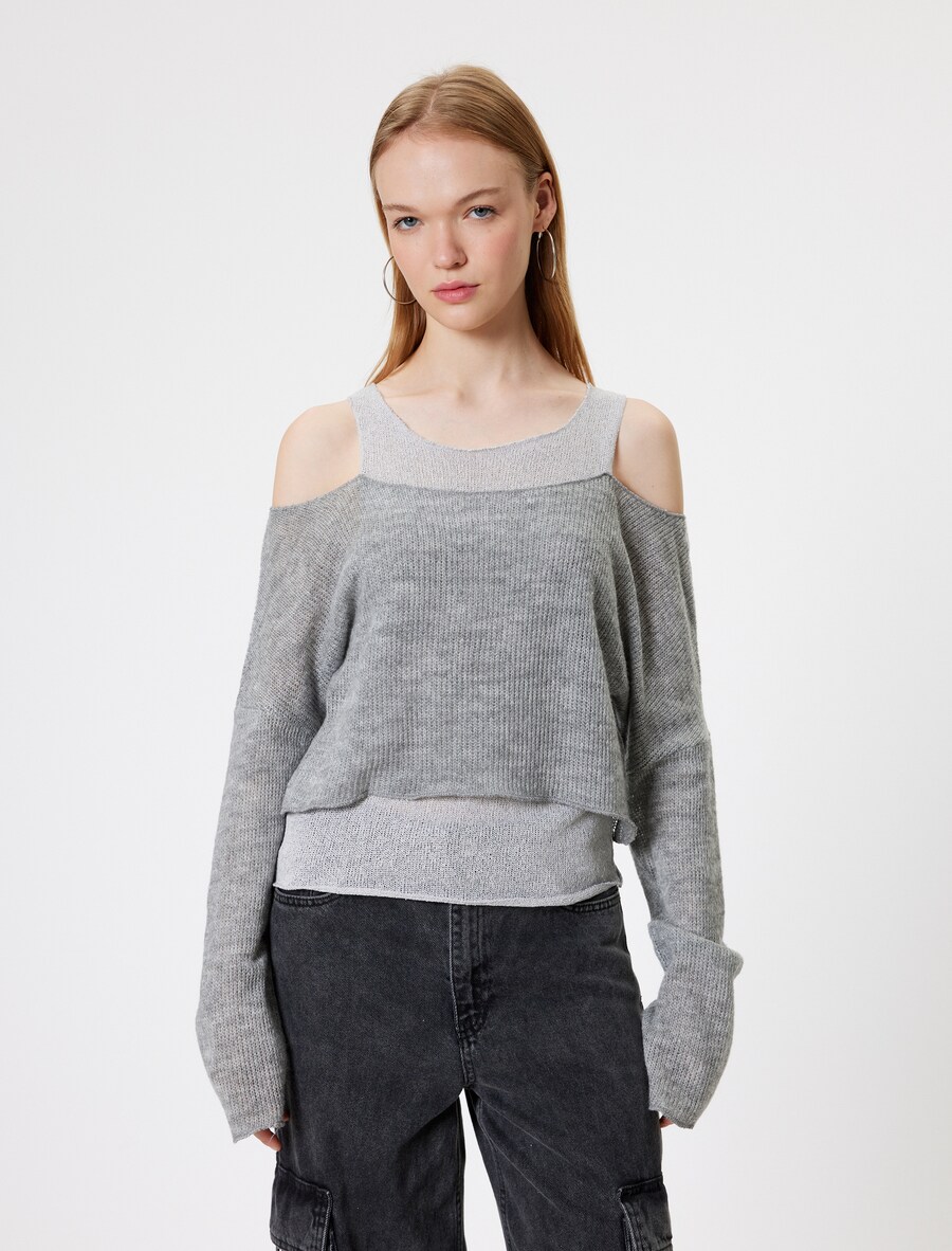 

Свитер Koton, цвет Grey/Silver grey