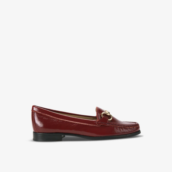 Туфли-Лоферы из лакированной кожи с отделкой Click Snaffle Carvela Comfort, красный