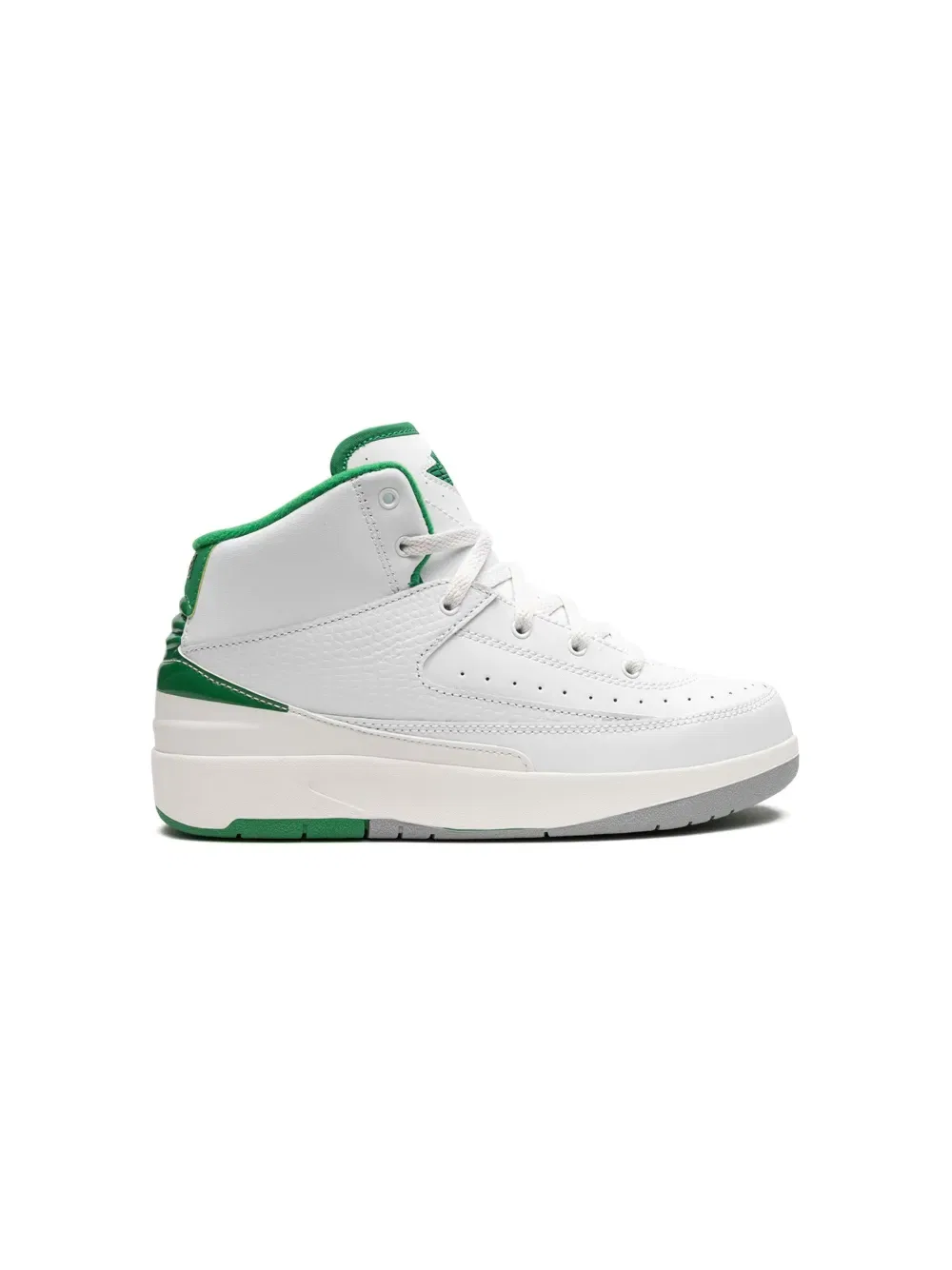 Кроссовки Air Jordan 2 "Lucky Green" Jordan Kids, белый — фото 2