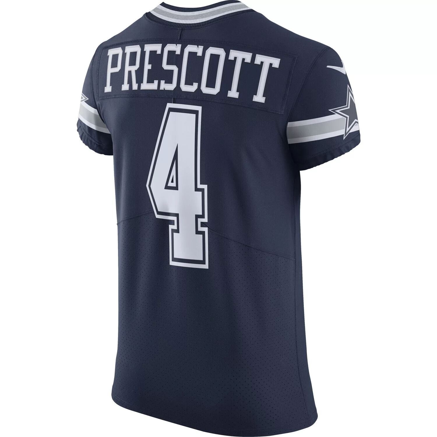 Мужская темно-синяя футболка Dak Prescott Dallas Cowboys Vapor Elite Player Nike — фото 3