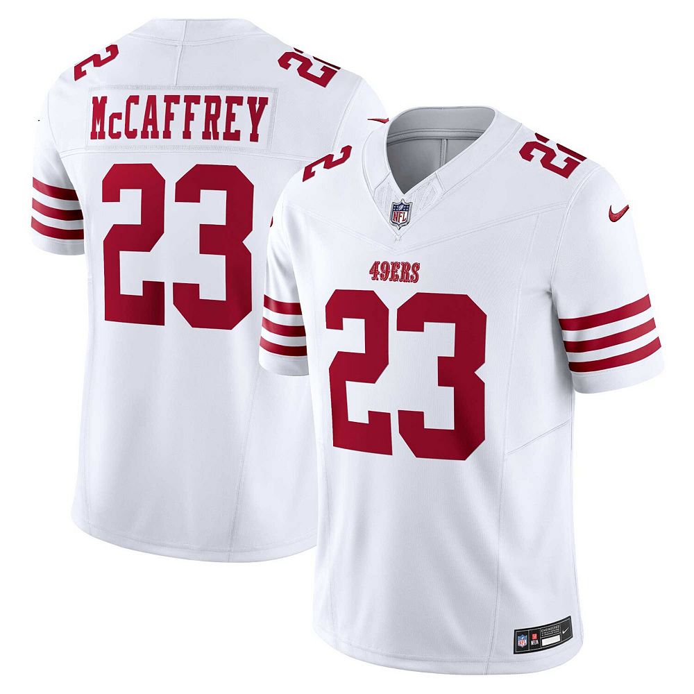 

Мужская обувь Nike Christian McCaffrey White San Francisco 49ers Vapor F. Ограниченный Джерси, белый