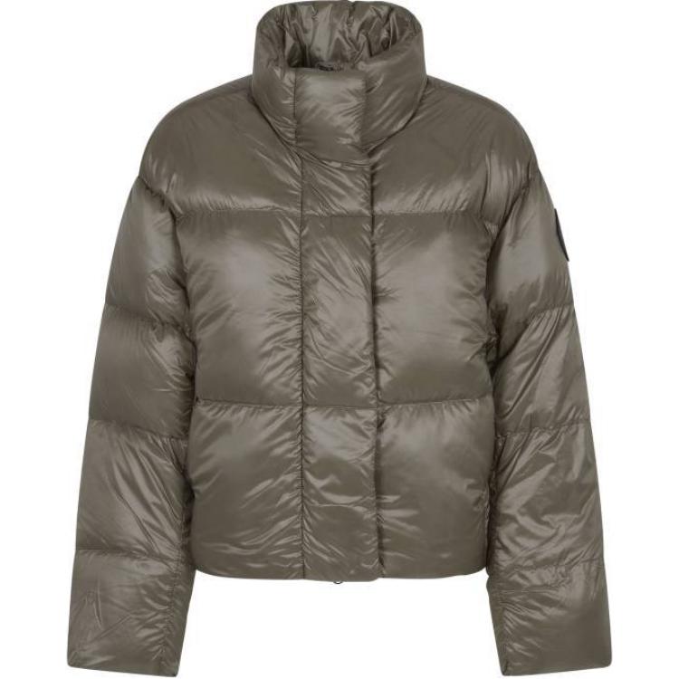 

Canada Goose Черная этикетка укороченный пуховик кипарис серебристая береза, Coffee