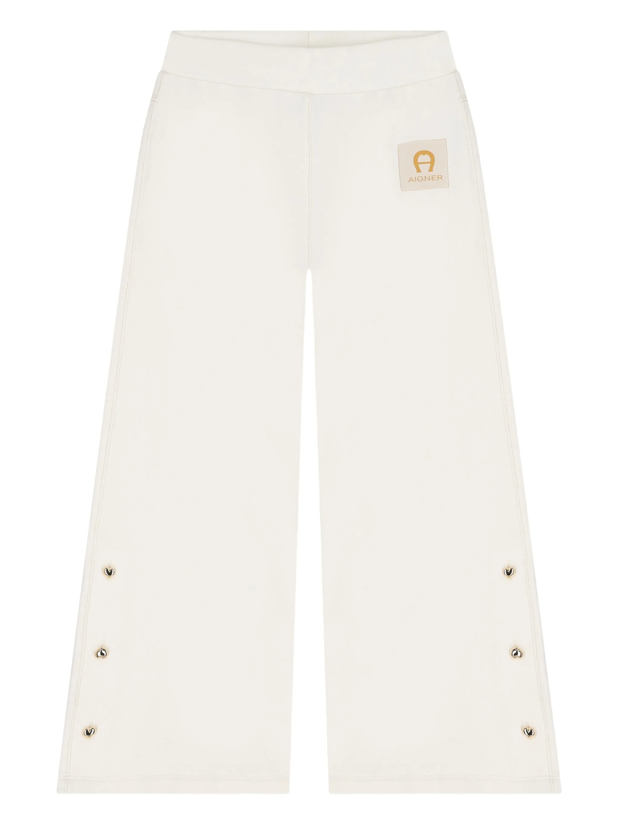 Брюки с нашивкой-логотипом Aigner Kids, белый