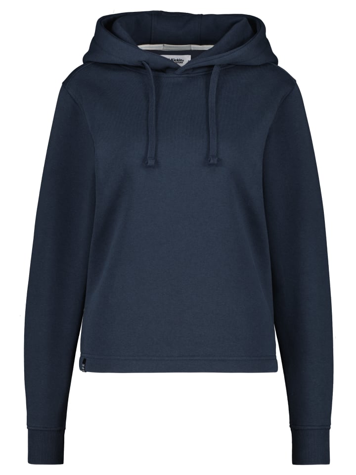 

FrederikeAK Толстовка с капюшоном темно-синего цвета. alife and kickin