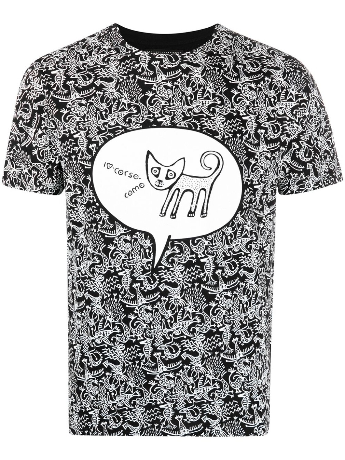 

Corso Como футболка с короткими рукавами и графичным принтом, черный