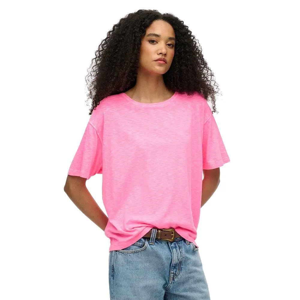 

Футболка с коротким рукавом Superdry Studios Dropped Shoulder, розовый