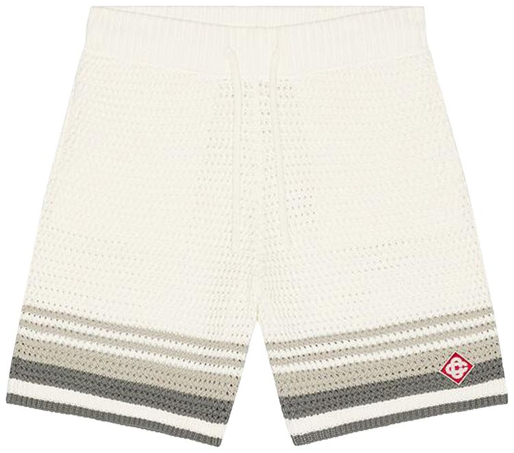 

Вязаные крючком шорты Casablanca, белые