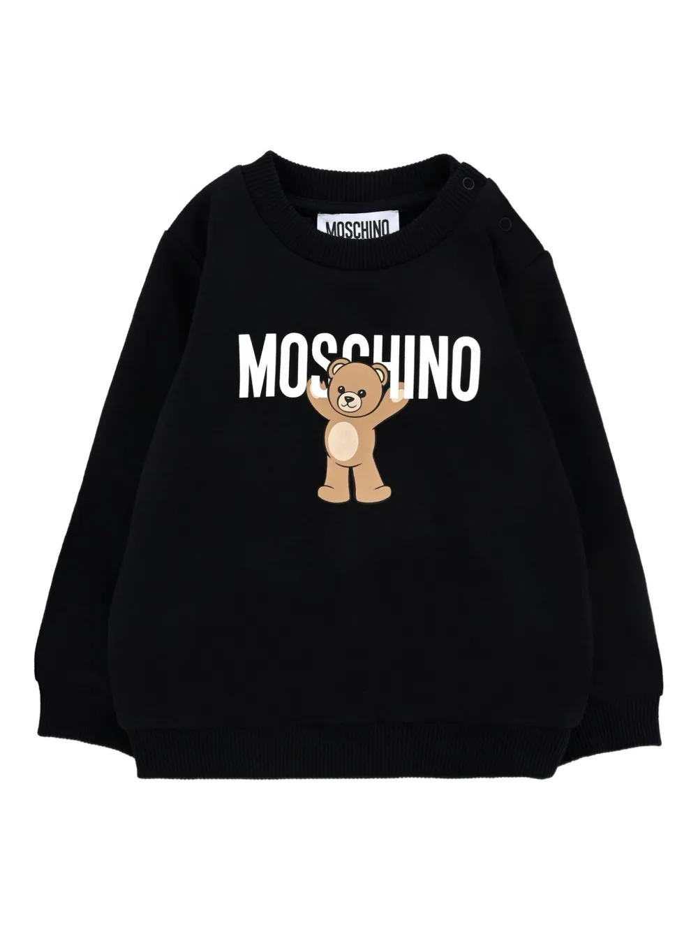 

Толстовка с принтом Moschino Kids, черный
