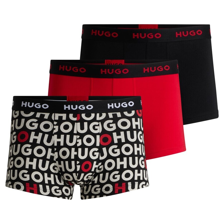 

Трусы HUGO Boxer shorts, цвет red/black/off white
