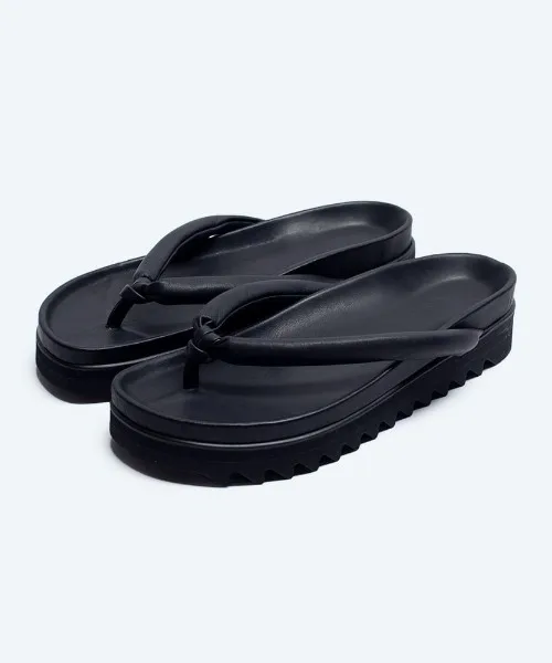 Мужские сандалии с подошвой Vibram YOAK HIRO черные — фото 2