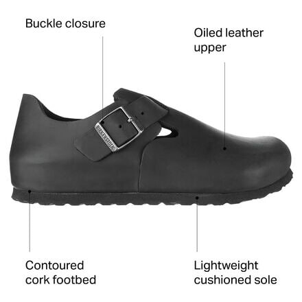 Женские ботинки Birkenstock кожаные классические, черный