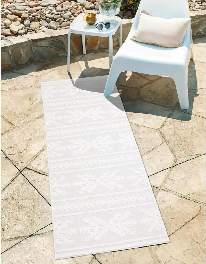 

Ковер Carpet City "Ковер для дома и улицы Santorini 411 100х200 см, цвет creme