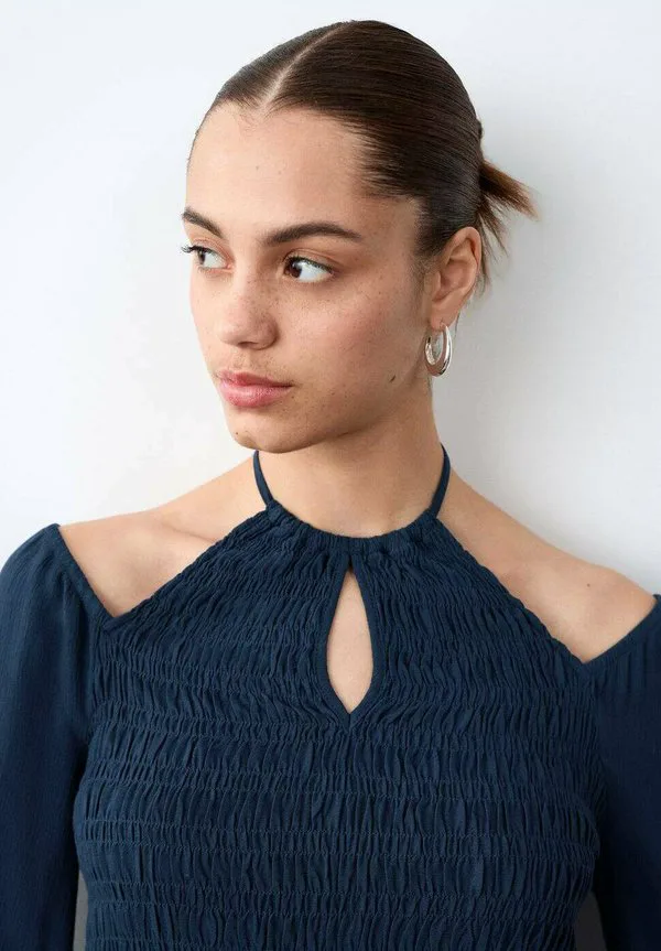 Подростковая блузка Mango Kids, Marineblauw — фото 3