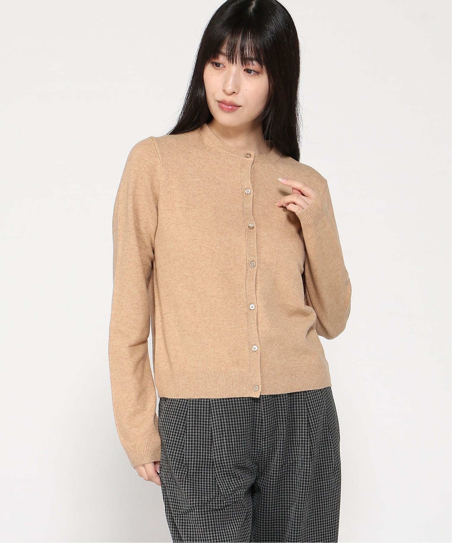 (W)CashSoft Укороченный кардиган из кашемира GAP, CAMEL HEATHER B2277 — фото 4