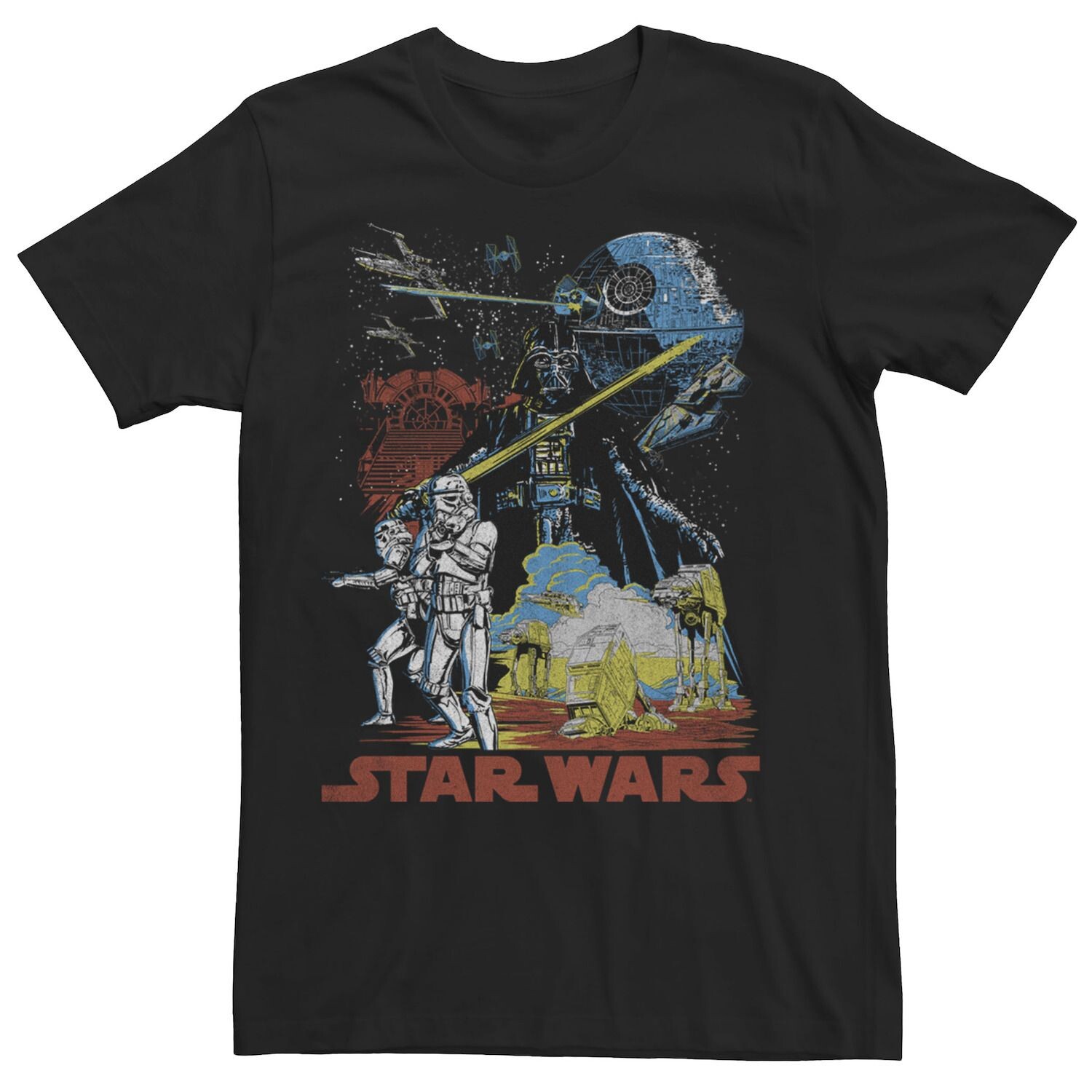 

Мужская футболка с рисунком космического плаката Star Wars