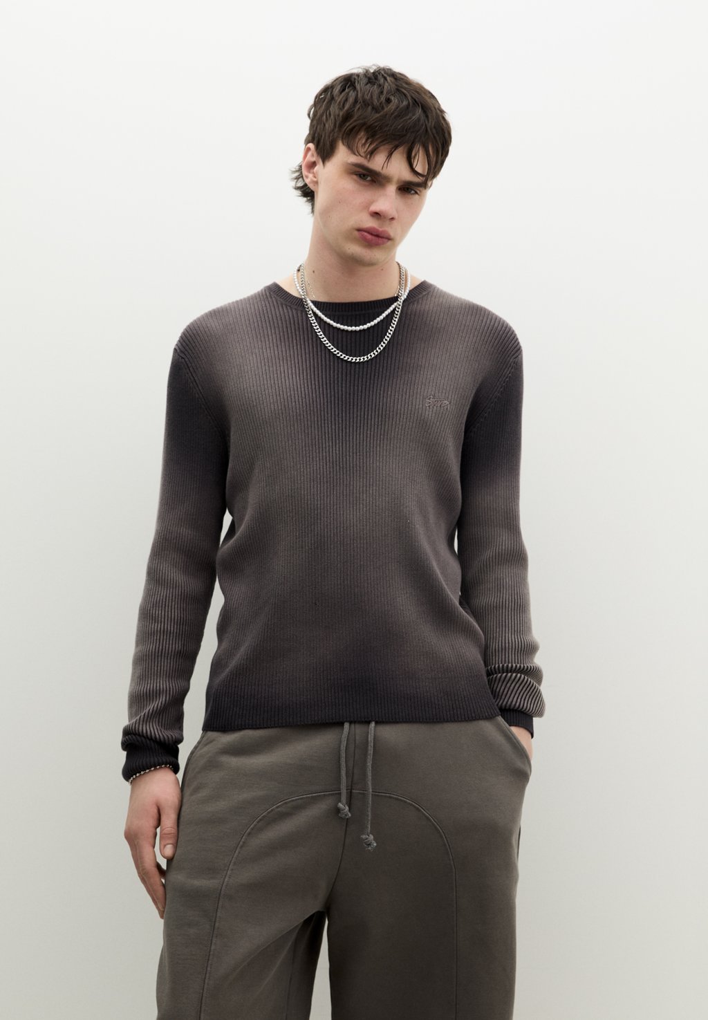 

Джемпер PULL&BEAR, светло-серый