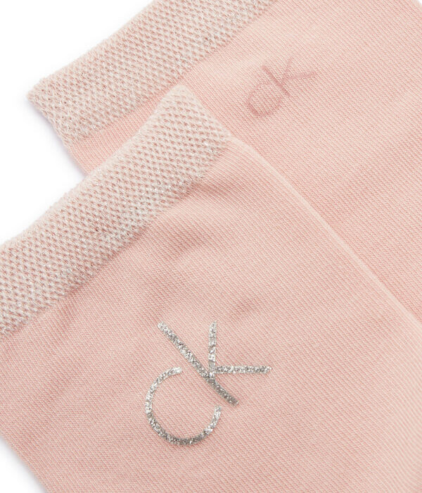 Носки женские Calvin Klein однотонные 2 пары, розовый — фото 4