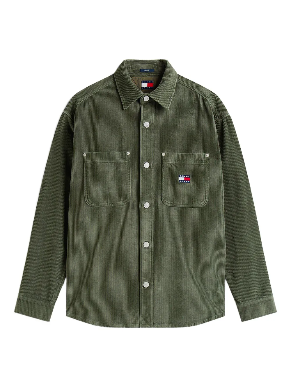 

Вельветовая рубашка Tommy Jeans, зеленый