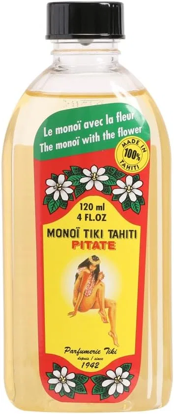 Масло монои «Pitaté Jasmine» от Monoï Tiki, 120 мл Monoi Tiki Tahiti