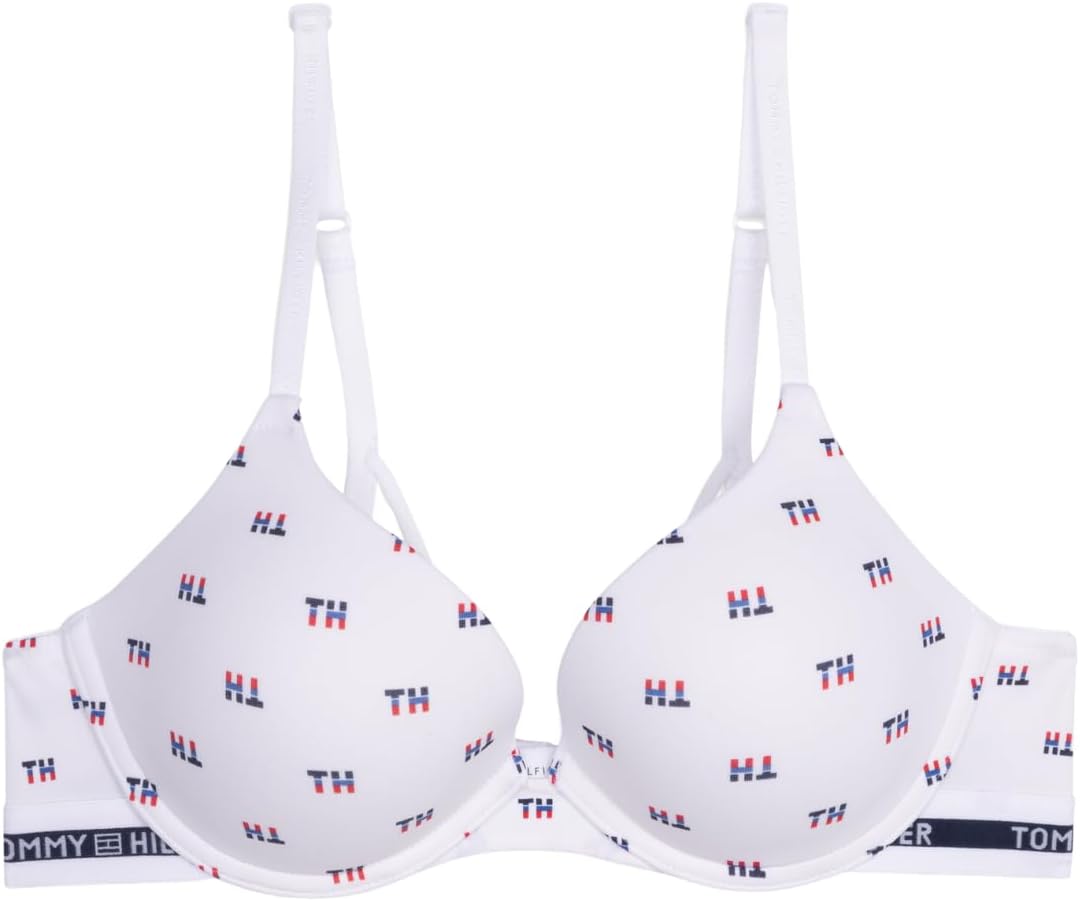 

Женский бюстгальтер пуш-ап с бретельками от Tommy Hilfiger, Triclr Off Bwht