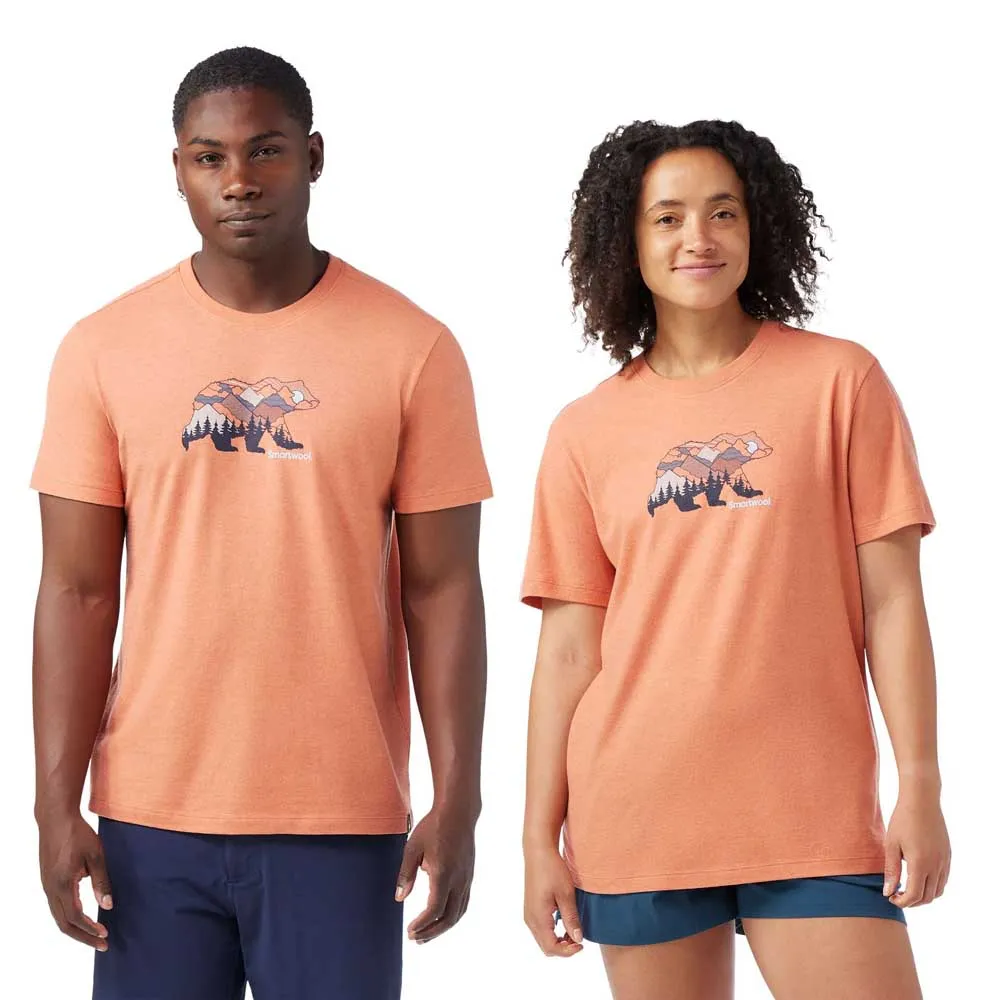 

Футболка с коротким рукавом Smartwool Bear View Graphic, оранжевый
