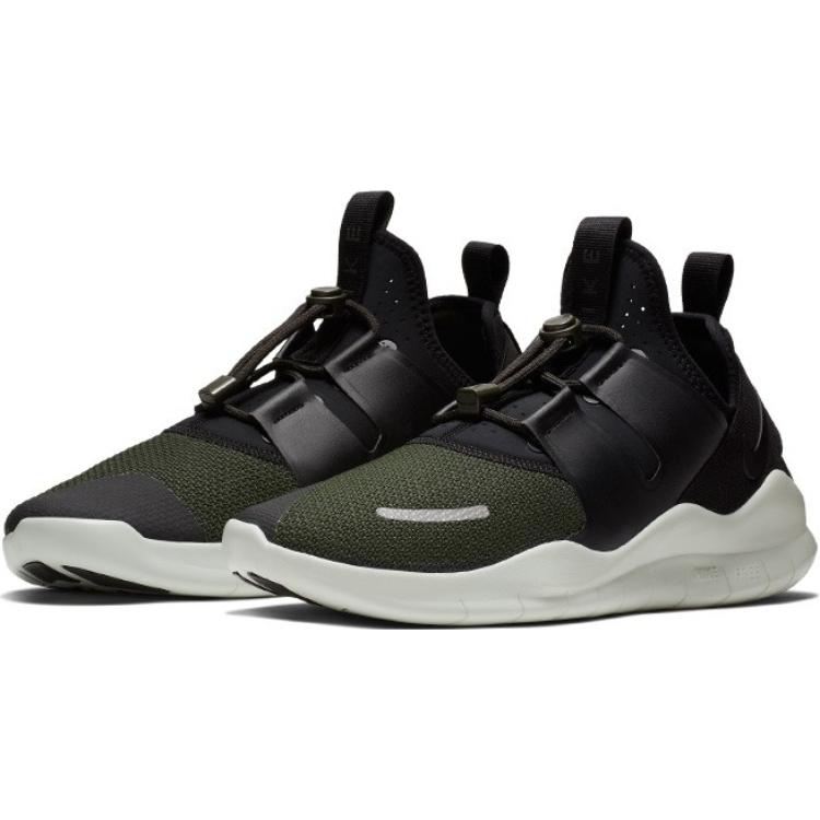 Nike Свободные RN противоскользящие износостойкие низкие детские повседневные кроссовки Black Green Kids' — фото 4