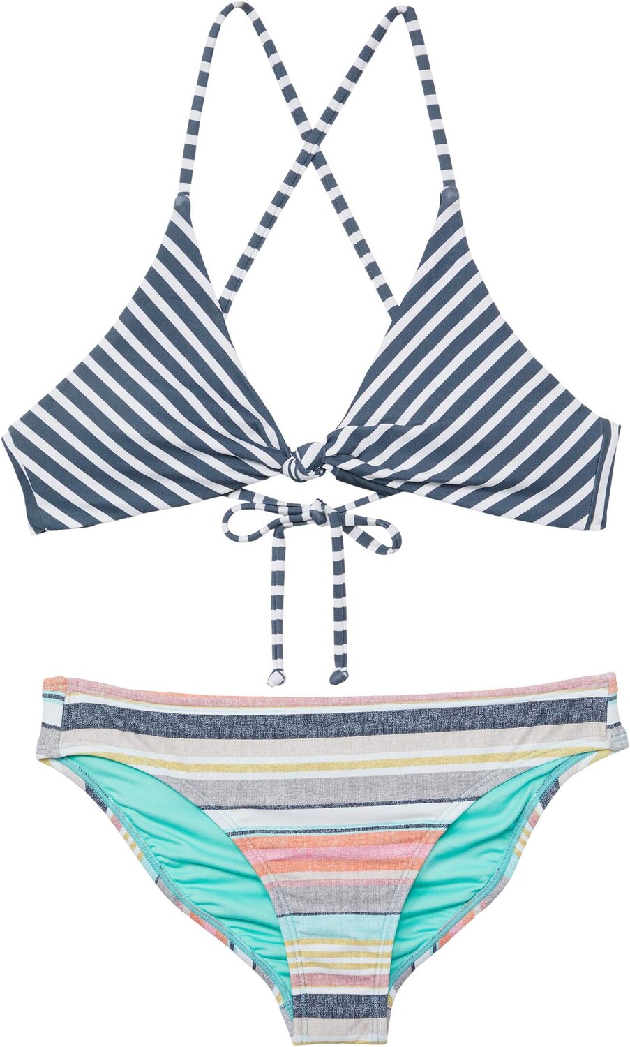 

Купальный топ O'Neill Lilia Stripe Knot Top Set, цвет Multi Cruz Stripe