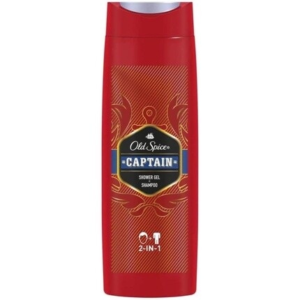 

Капитан гель для душа и шампунь для мужчин 400мл, Old Spice