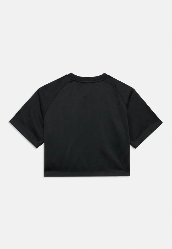 Свободная футболка прямого кроя с принтом для подростков Adidas Originals, Black/White — фото 2