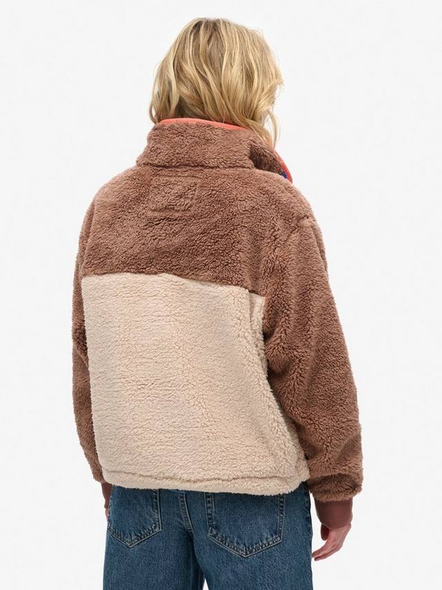 Супер мягкий джемпер хенли из пюре Superdry, цвет Nutmeg Spice Brown — фото 2