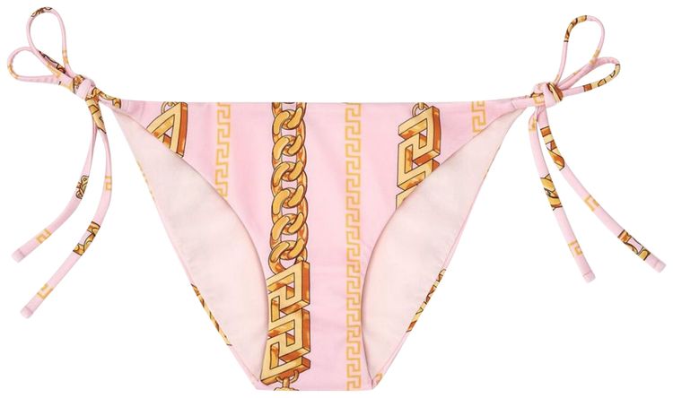 

Низ бикини Versace Chain Pinstripe Bikini Bottoms 'Pink', розовый
