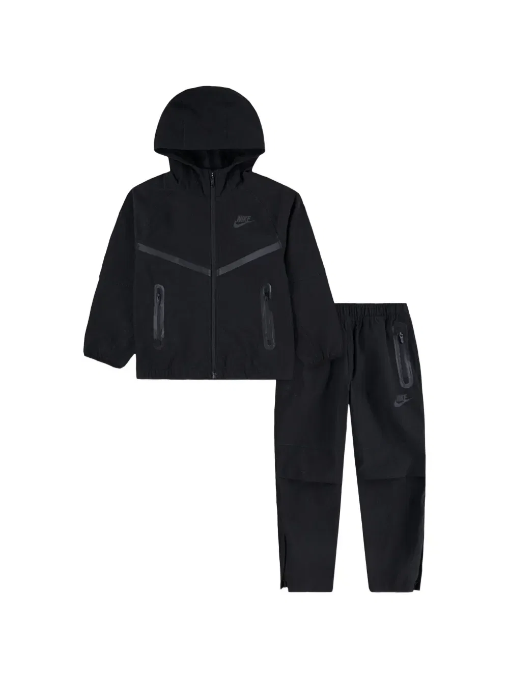 Спортивный костюм с застежкой-молнией Nike Kids, черный
