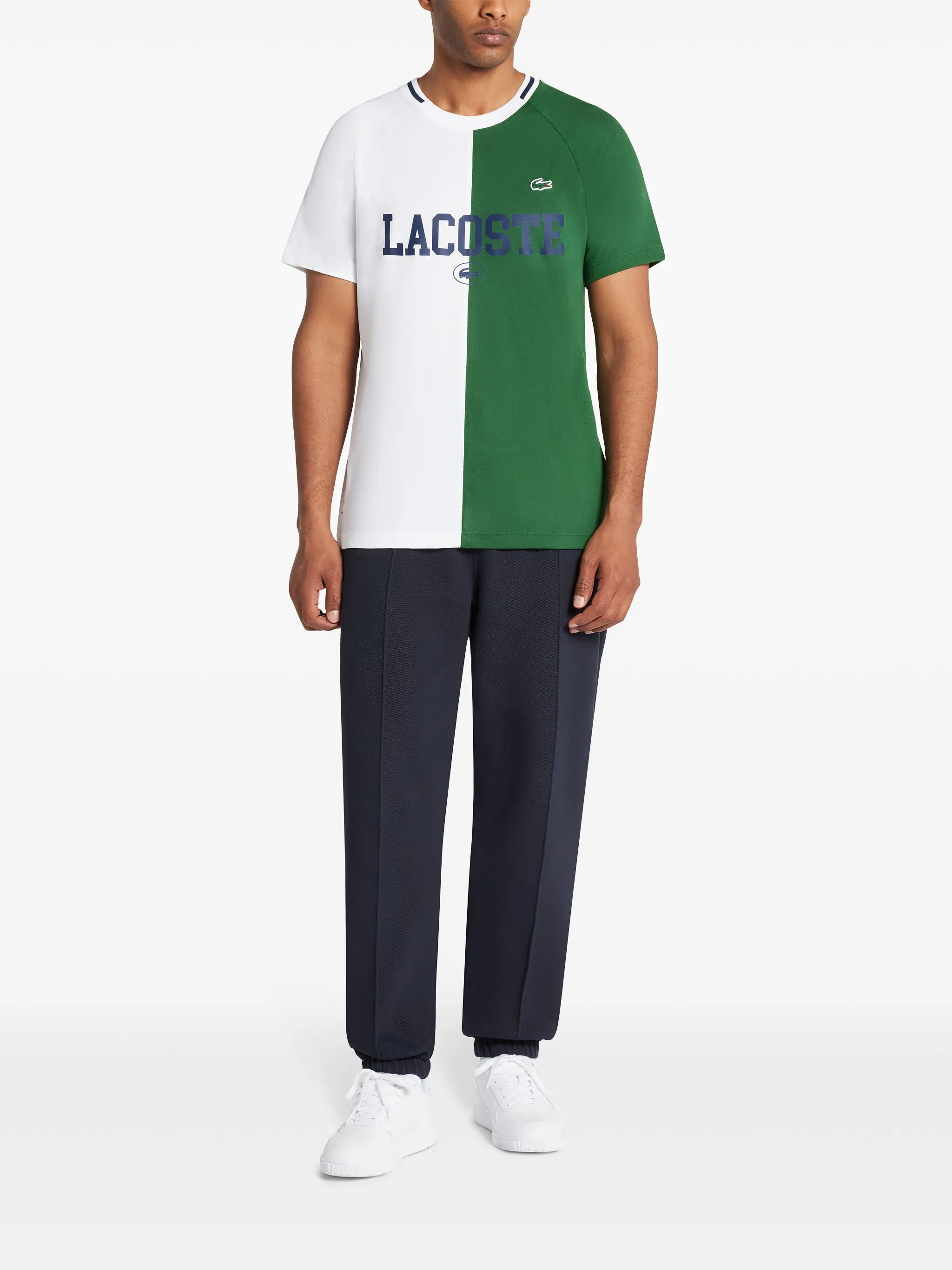 Футболка Lacoste, из органического хлопка, белый — фото 2