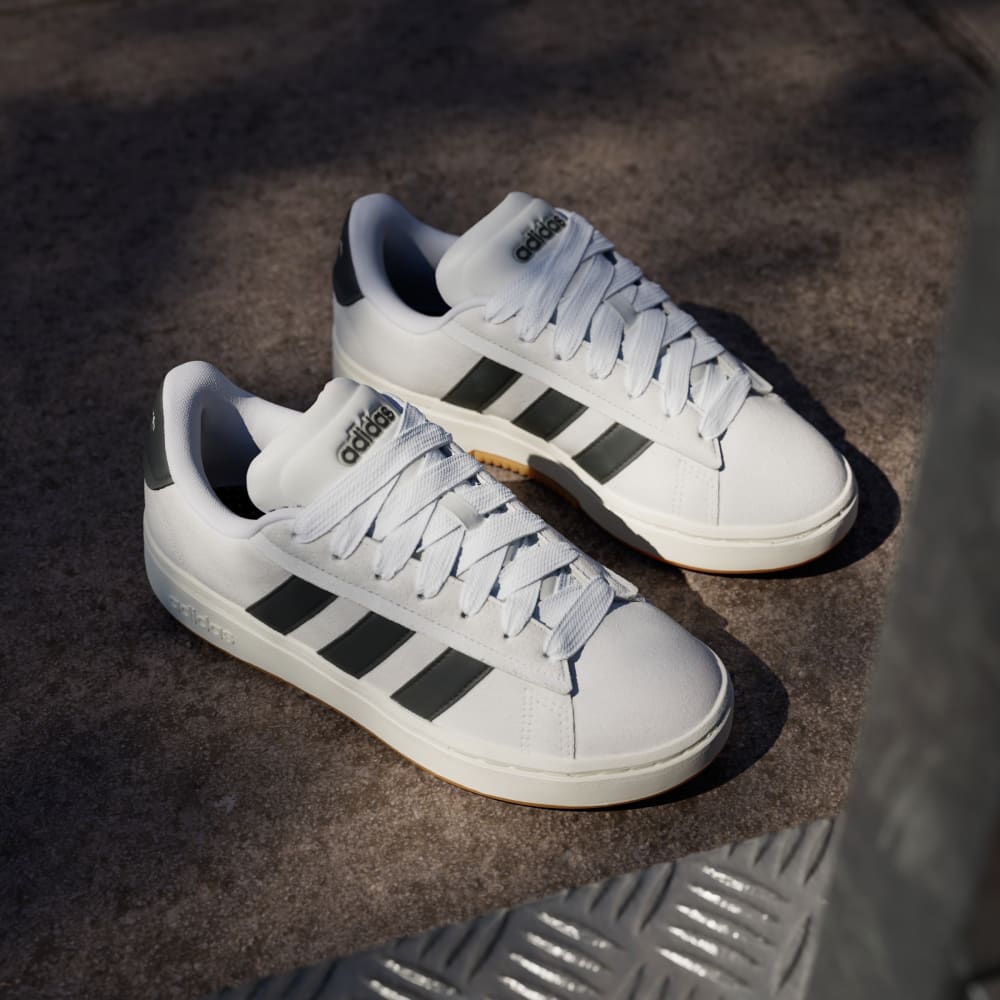 Кроссовки Adidas Grand Court Alpha Shoes, цвет Crystal White/Core Black/Off White — фото 4
