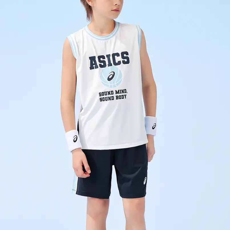 Спортивный костюм Casual Sportswear Sports Performance 2 Piece Set Raw Kids' ASICS, белый — фото 3