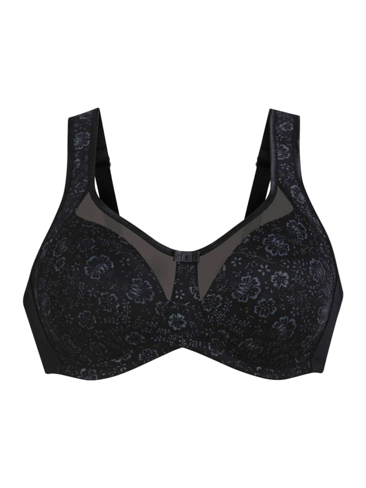 

Anita Удобный бюстгальтер без косточек Clara Art в черно-антрацитовом цвете