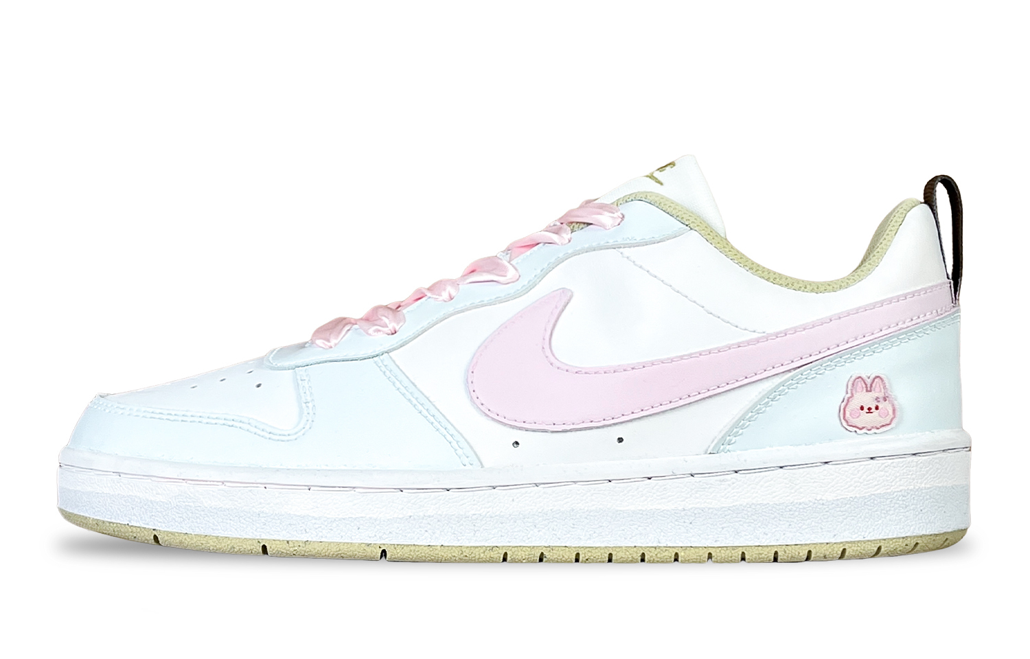 

Nike Court Borough COURT BORO Anti Slip Wear Resistant Low Top Kids' Skateboarding Shoes Blue Pink Teenagers